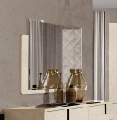 Bedroom Furniture Mirrors Ambra mirror for Dresser/ 3Door buffet & Elite 2 Door buffet IVORY
