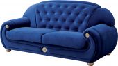 Living Room Furniture Sofas Loveseats and Chairs Giza Sofa Fabric in Dark Blue