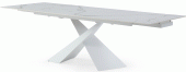 9113 Dinning Table White w/ext