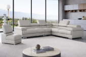 Living Room Furniture Sectionals 2119 Sectional with Extra Chair - Light Grey