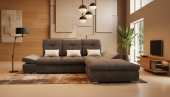 Living Room Furniture Sectionals with Sleepers Estero Sectional Right with Bed and storage